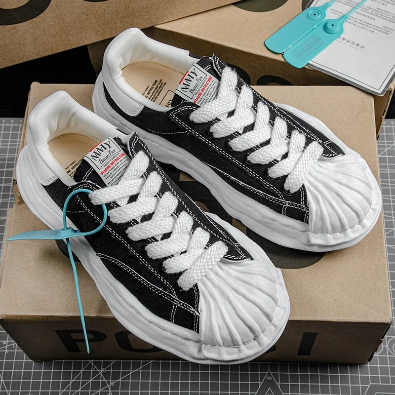 Marken-Canvas-Schuhe für Herren, Designer-Schuhe, Plateau-Sneaker und Freizeitschuhe für Damen, Barfußschuhe in Schwarz, Weiß, Grün, Gelb