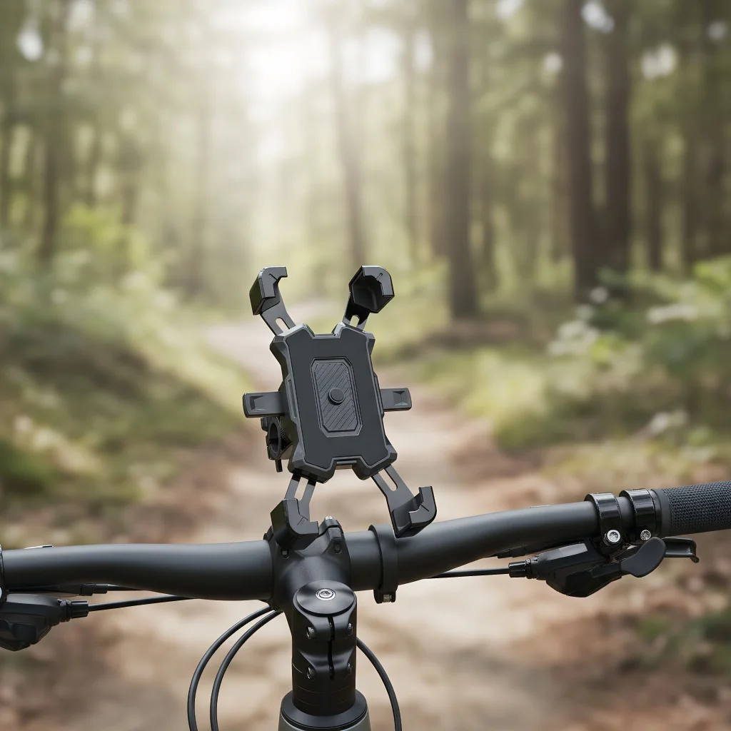 Verbesserte Universelle Motorrad- und Fahrrad-Handyhalterung Drehbare Lenkerhalterung für iPhone 15-13 Samsung Xiaomi Image