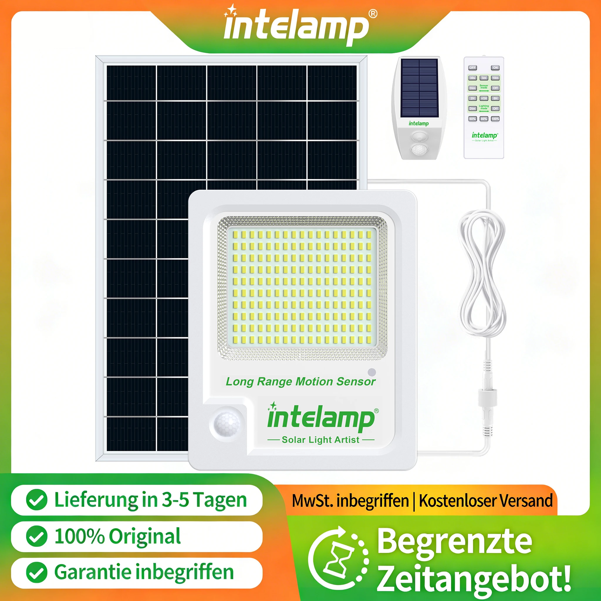 IP65 Wasserdichte Solar-Gartenleuchten Superhelle 170 LEDs Bewegungssensor Wandleuchte Solarbetriebene Sicherheitslampe 3 Modi | solarleuchte garten solarlampe für außen solarleuchte außenbereich haus