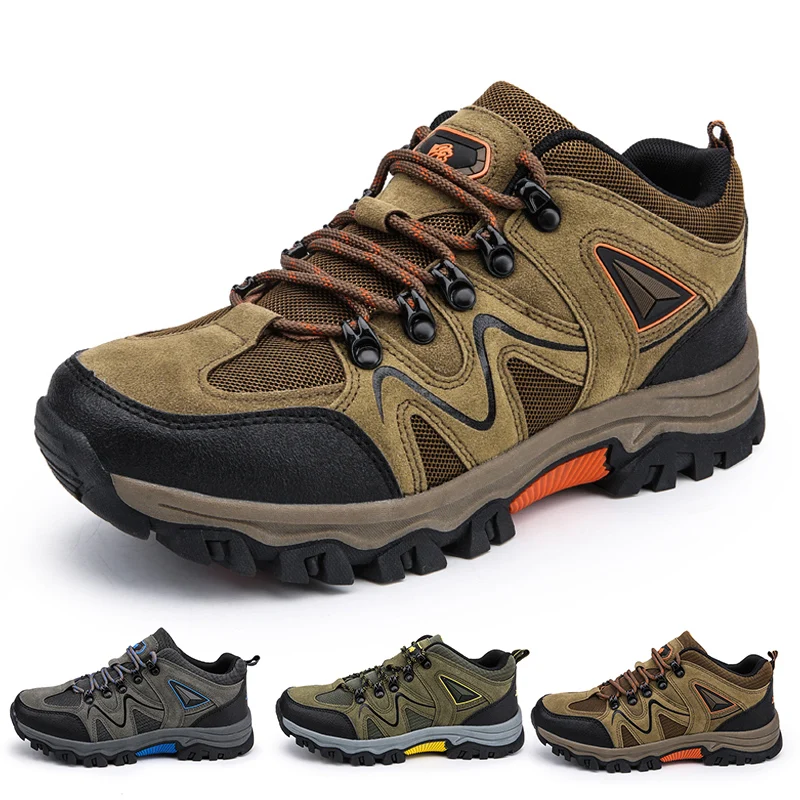 JXMHL Herren-Wanderschuhe aus Wildleder, Outdoor-Schuhe, verschleißfeste Herren-Wanderschuhe, Jagd- und taktische Sportschuhe