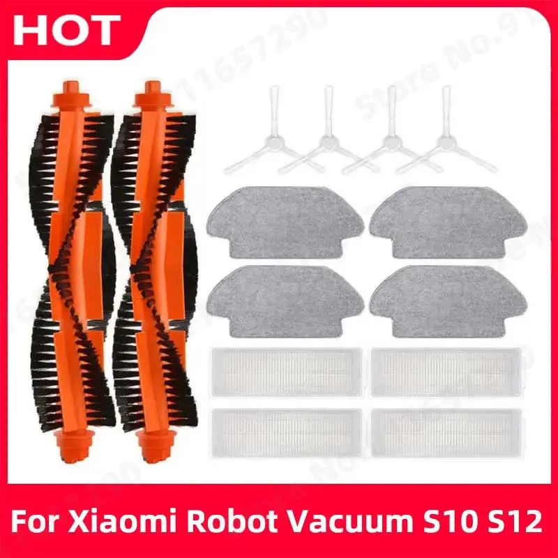 Für Xiaomi Roboterstaubsauger S10 S12 Bürsten B106GL Staubsauger HEPA-Filter Wischtuch Haupt- und Seitenbürste Zubehör Image