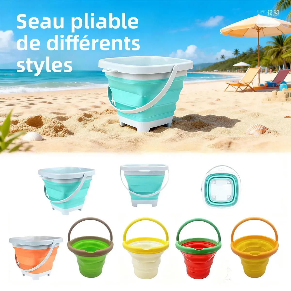 Jouets de plage pour enfants, seau pour jouer au sable et à l