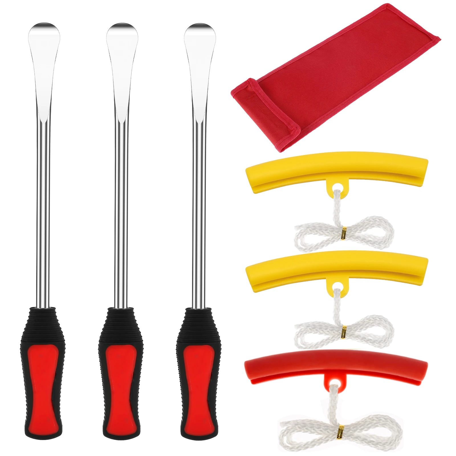 Outils de levier de changement de pneus réparation de pneus de moto Kit de pneus de cuillère automatique leviers de pneus de vélo cuillère protecteur de jante ensemble d