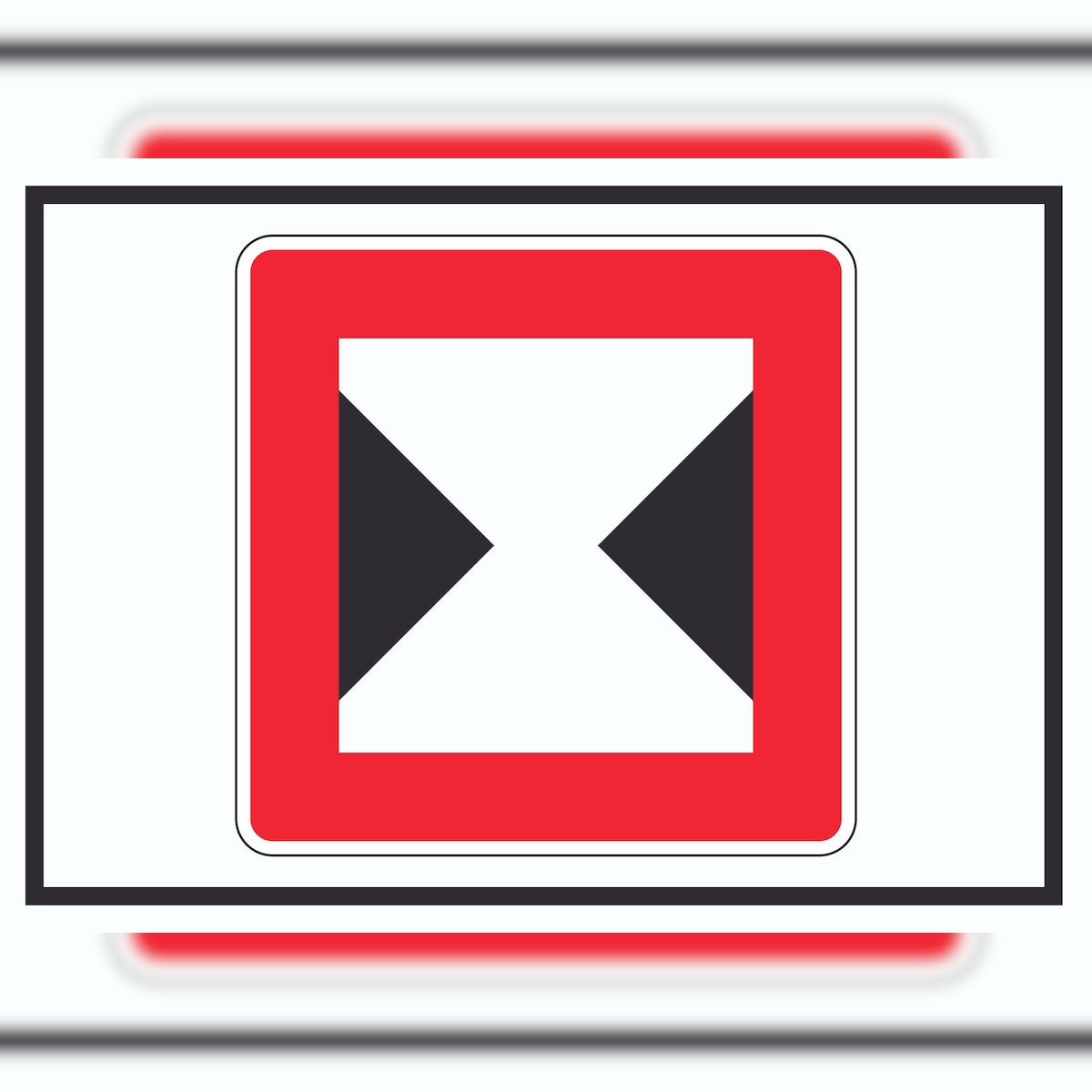 HB-Druck Begrenzte Fahrwasserbreite Durchfahrtsbreite begrenzt Symbol A3 (297x420mm) Image