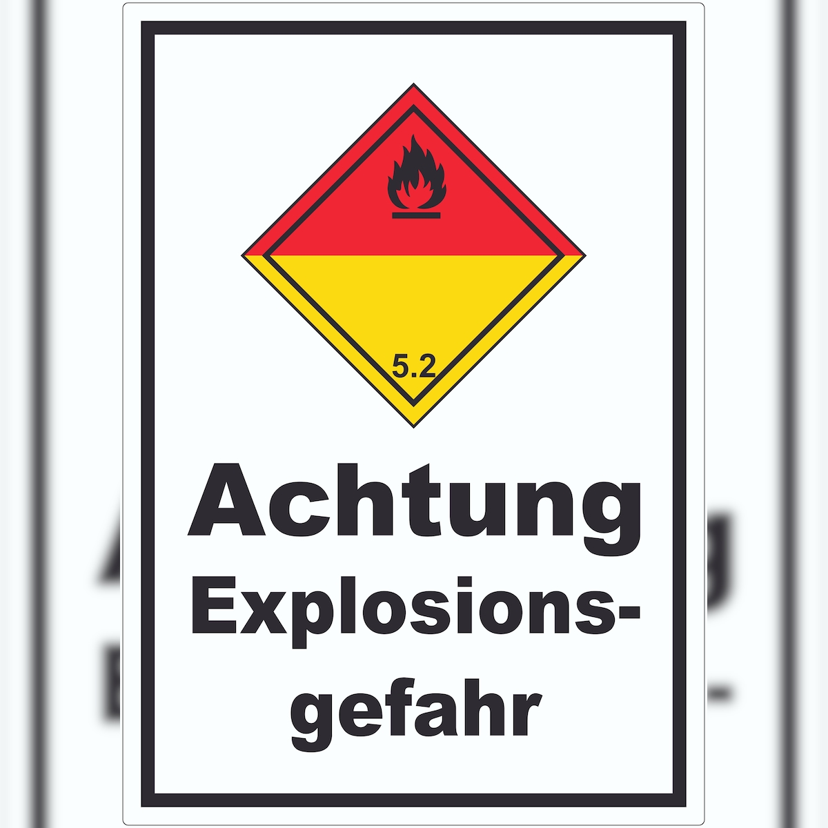 HB-Druck Aufkleber Organische Peroxide explosiv A6 (105x148mm) Image