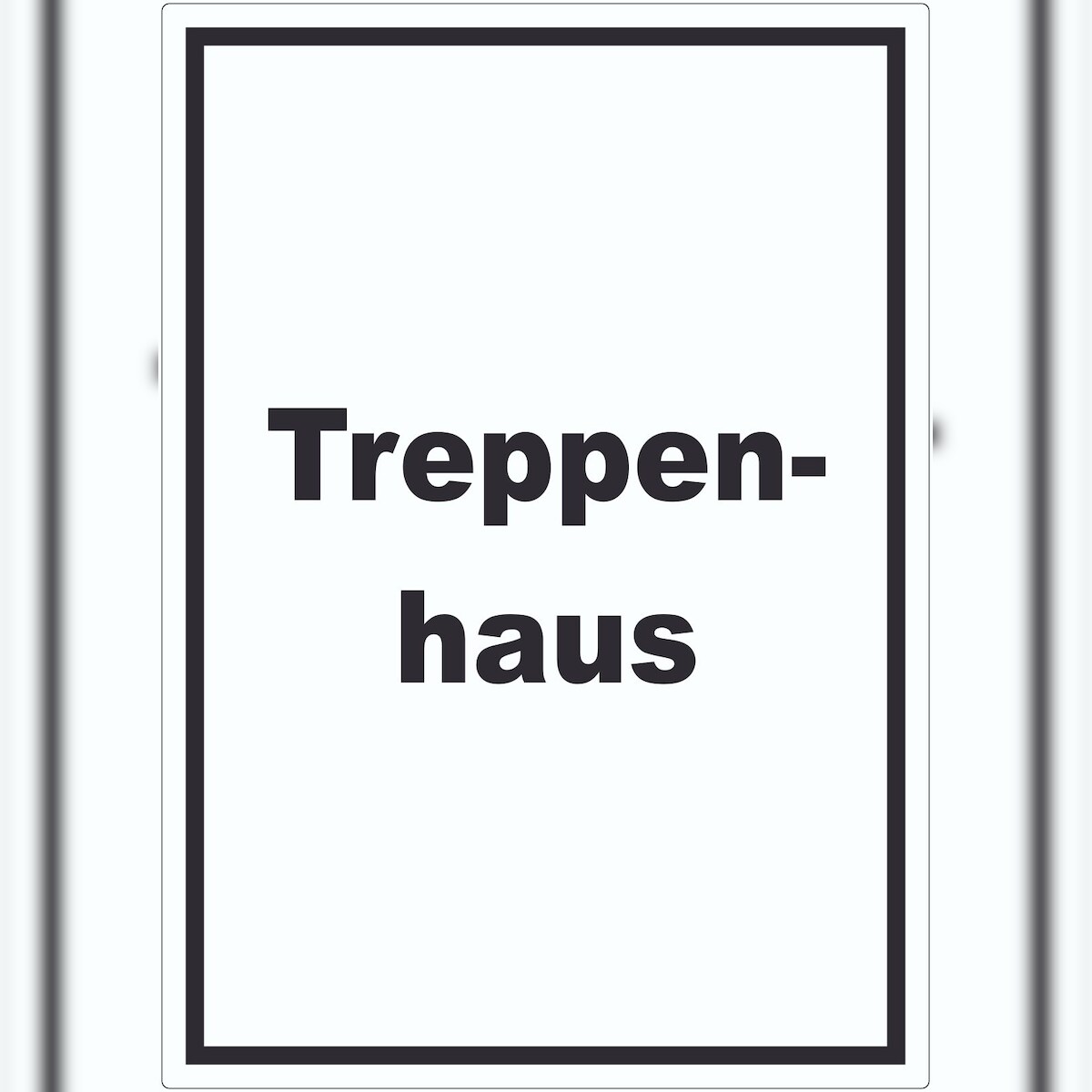 HB-Druck Treppenhaus Aufkleber mit Text Stufen steigen hochkant A2 (420x594mm) Image