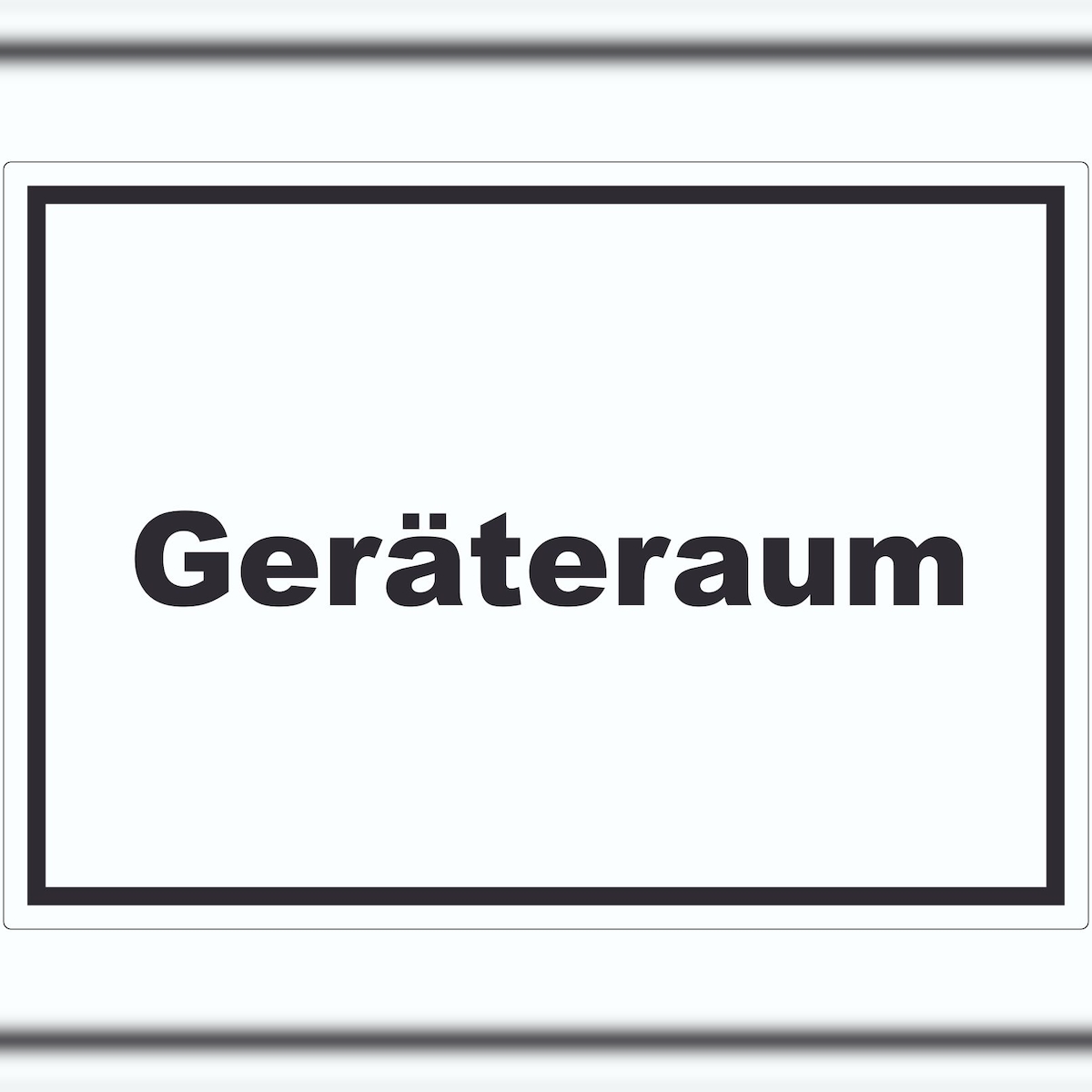 HB-Druck Geräteraum Aufkleber mit Text Schuppen waagerecht A3 (297x420mm) Image