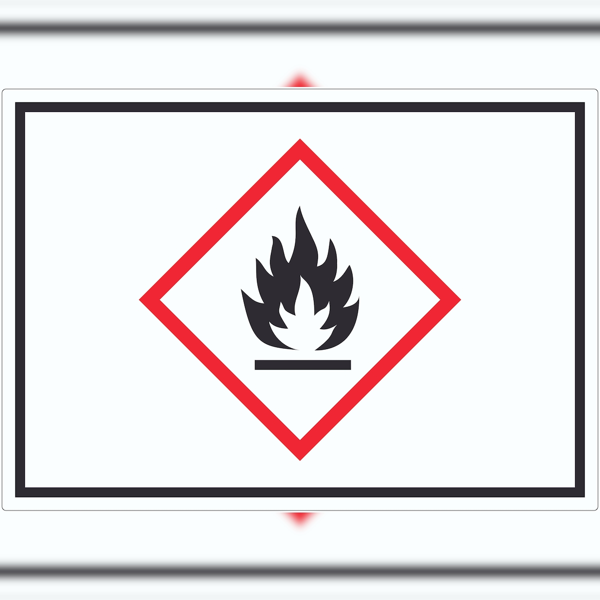 HB-Druck Aufkleber Entzündbare Stoffe Symbol Flamme A0 (841x1189mm) Image