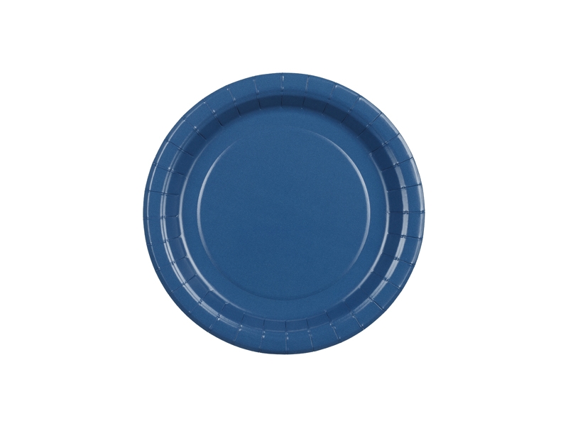 150x Pappteller, dunkelblau, 18 cm Image