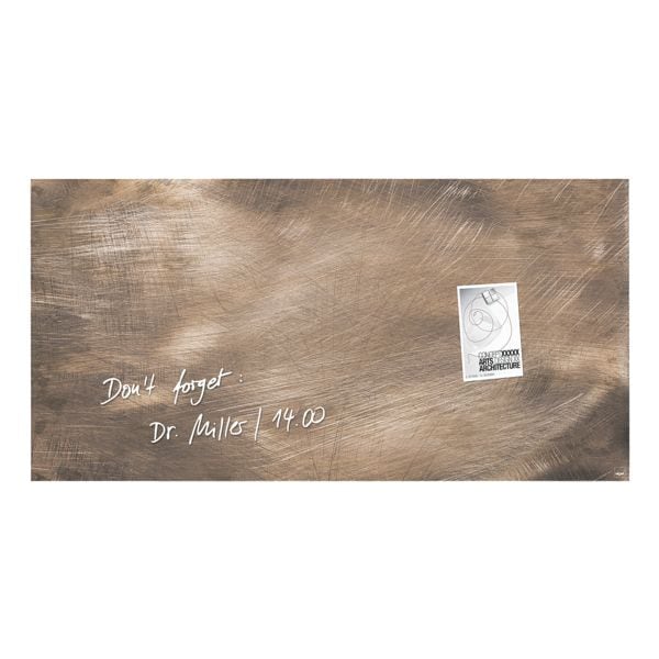 Sigel Glas-Magnettafel »Artverum Used Bronze« GL267 braun Image