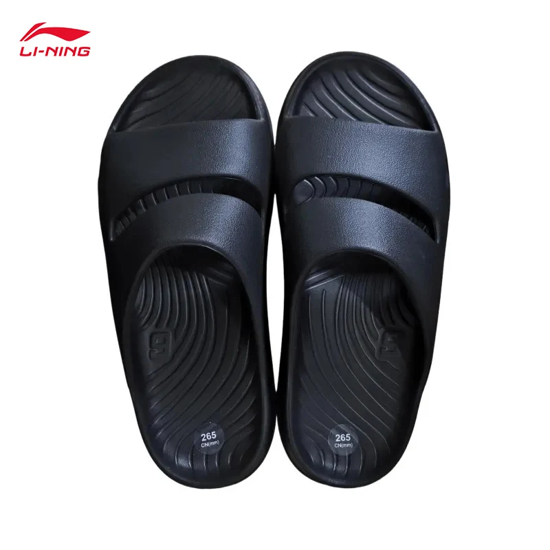 LI-NING SOFT CLAP Unisex-Hausschuhe, bequem, leicht, rutschfestes Futter, weiche Sandalen AGAV017 Image