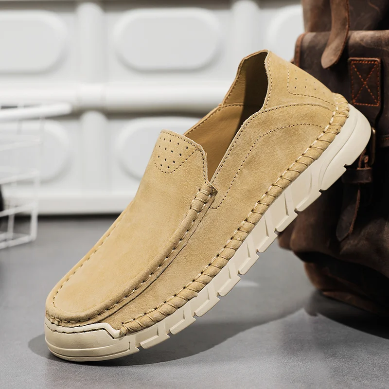 Männer Leder Casual Loafer Schuhe Hochzeit Kleid Schuhe Neue Große Größe Mokassins Schuhe Wildleder Schuhe Hohe Qualität Zapatos
