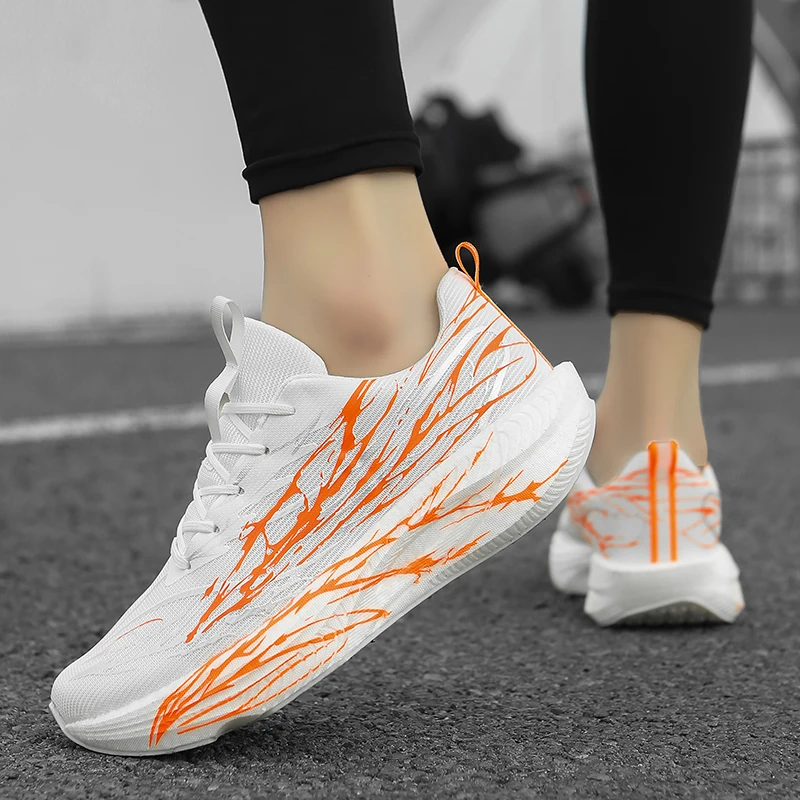 Damenschuhe, leichte Carbonplatte, lässige Sportschuhe für Paare, Unisex-Laufschuhe, Outdoor-Walking-Damenschuhe