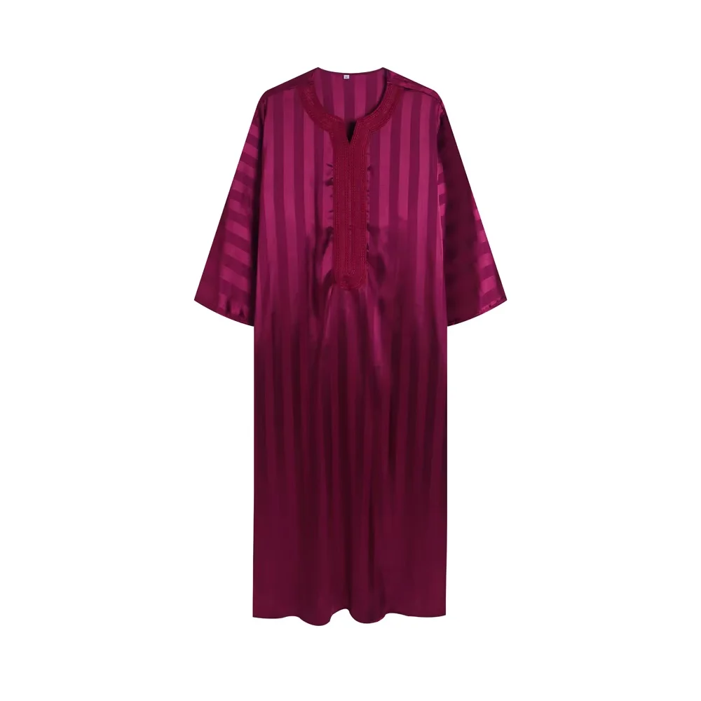 Traditioneller marokkanischer ethnischer Herrenmantel, modischer, eleganter, einzigartiger Retro-Bademantel, lässiger, lockerer Herrenmantel Image