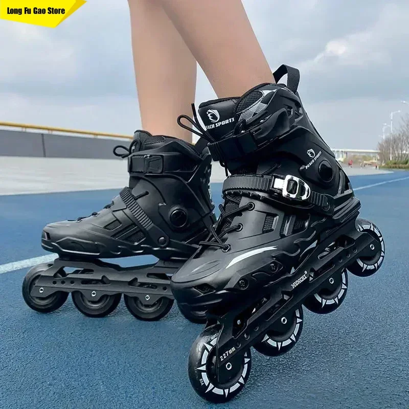 Sommer Professionelle Inline-Skates Roller Frau Mann Kinder Erwachsene Speed-Skate-Schuhe Outdoor-Patins 4-Rad-Größe 34-46 Pi Tawojinica Diego Diego