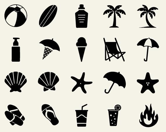 Pacchetto SVG SPIAGGIA, SVG ESTATE, Clipart spiaggia, File di taglio estate per Cricut, SVG Vita da spiaggia