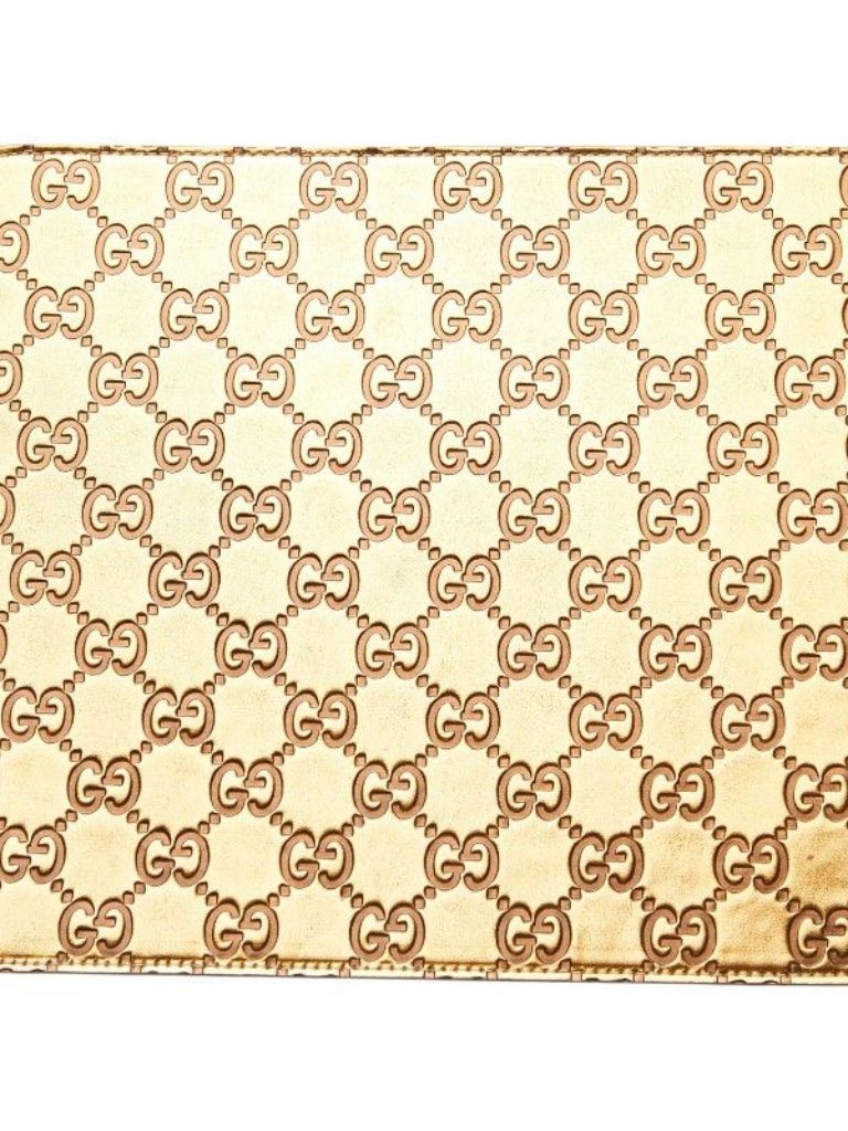 Gucci Accents | Guccissima Gg Logo Mouse Pad Computer Pc Interior | Color: Gold | Size: Os