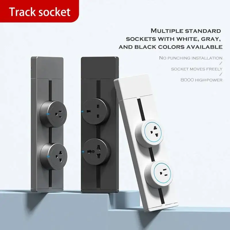 Prise de courant mobile multifonctionnelle Herepow pour appareils électroménagers de cuisine et de salle de bain, compatible UK, EU, US, FR, avec ports USB et Type-C