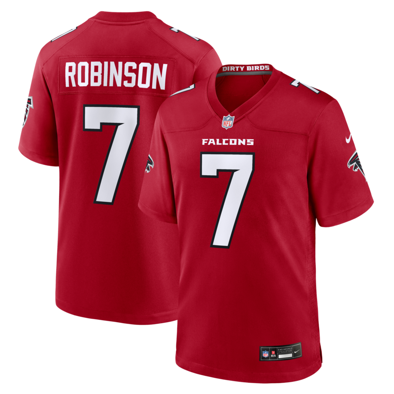 "Atlanta Falcons Nike Game Heimtrikot – Rot – Bijan Robinson – Herren" Image