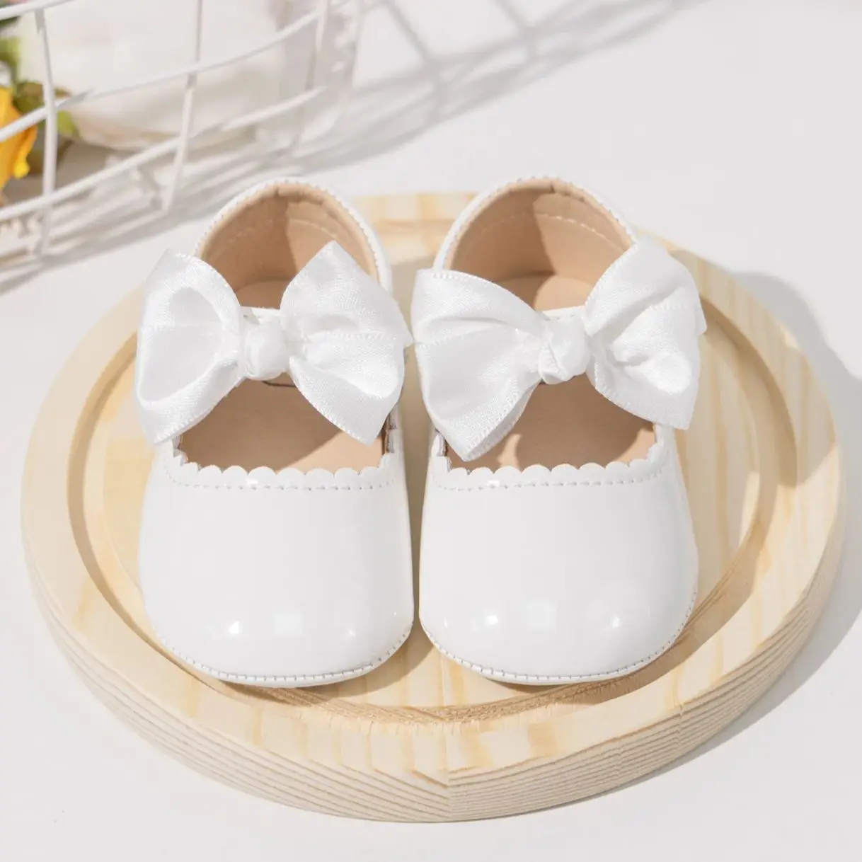 KIDSUN Neugeborenen Baby Mädchen Schuhe PU Leder Bowknot Kleid Schuhe Kleinkinder Gummi Rutschfeste Kleinkind Erste Wanderer Baby Schuhe mädchen
