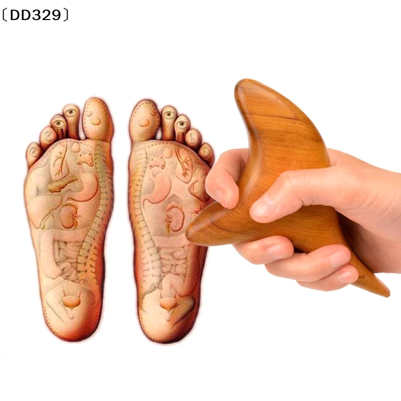 1 Stück Neues Körper- und Nackenmassagegerät zur Blutzirkulationsförderung aus Holz, Dreieckiges Trigeminus-Duftholz, Reflexzonenmassage-Werkzeug für SPA-Therapie〔DD329〕 Image