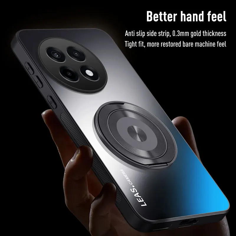 Für Oneplus Ace 5 Pro Luxus Stoßfest AG Matt Weiche TPU + PC Matte Stehen Zurück Abdeckung Für Oneplus Ace 5 pro Telefon Fall Coque Image