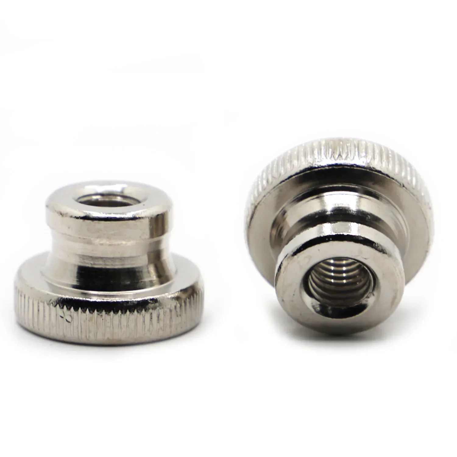 M3 M4 M5 M6 M8 M10 vernickelt GB806 DIN466B Double Step Adjust Rändelmutter Iinstrument Handfest anziehen Muttern Image
