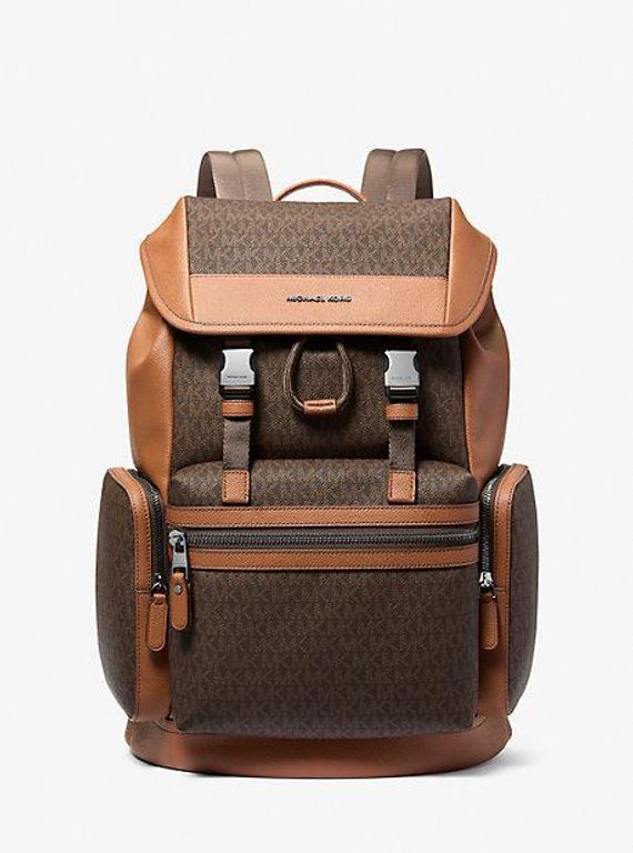 Mk Jet Set Signature Logo Backpack