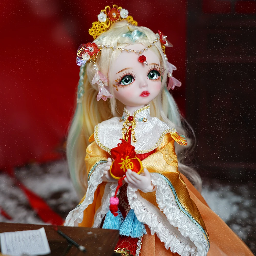 Traumfee 1/6 Puppe Ruilin 28 cm BJD 28 Joint Body Ball Verbunden Puppe Komplettes Set Kleidung Schuhe DIY Spielzeug Mädchen Geschenk