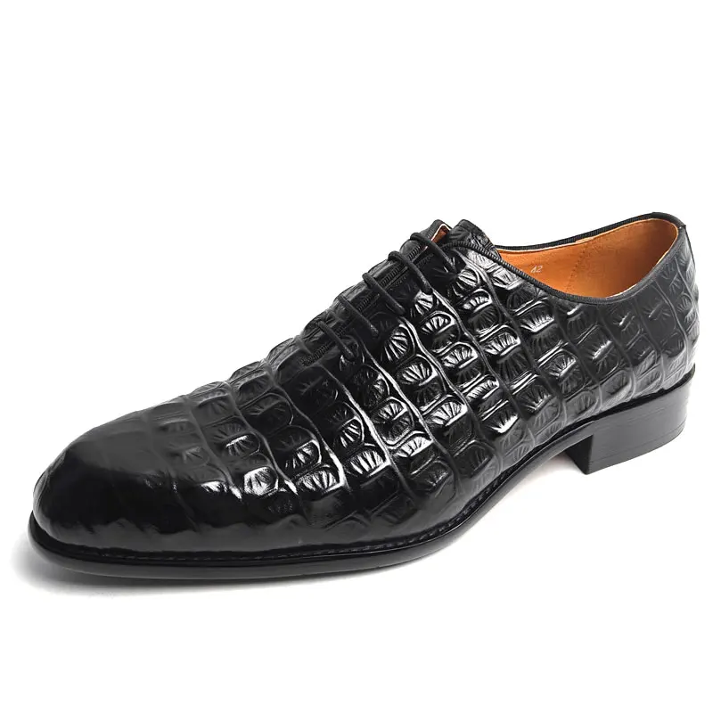 Luxus handgefertigte Leder Herrenschuhe Schnürschuhe Hochzeit Büro Business Kleid Schuhe China Original hochwertiges Rindsleder Neu
