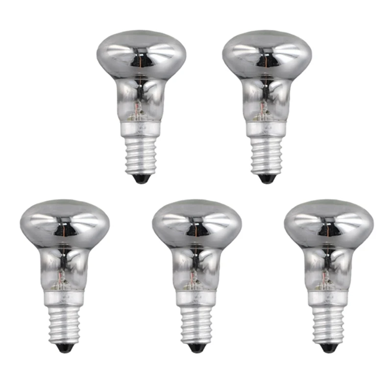 Ersatz-Lava-Lampe E14 R39 30 W, Strahler zum Einschrauben, Glühbirne, klarer Reflektor, Spot-Glühbirnen, Lava-Glühlampe, 5 Stück