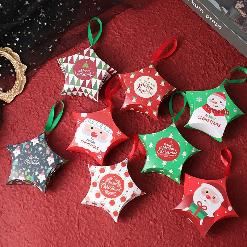 8 Stück Weihnachts bonbon box Süßigkeiten Geschenk box Image