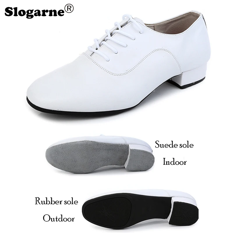 Elegante Weiße Latin Schuhe Männer Moderne Jazz Walzer Tango Tanz Schuhe Mann Wildleder Sohle Indoor Dance Schuhe Outdoor Sport Turnschuhe