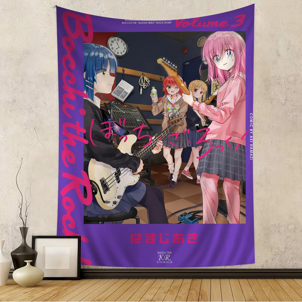 Bocchi der Stein! Kessoku Band Volume 3 Wandteppich, Hitori Gotoh & Ryo Yamada Band, Wandbehang für Musikfans, Schlafzimmerdekoration