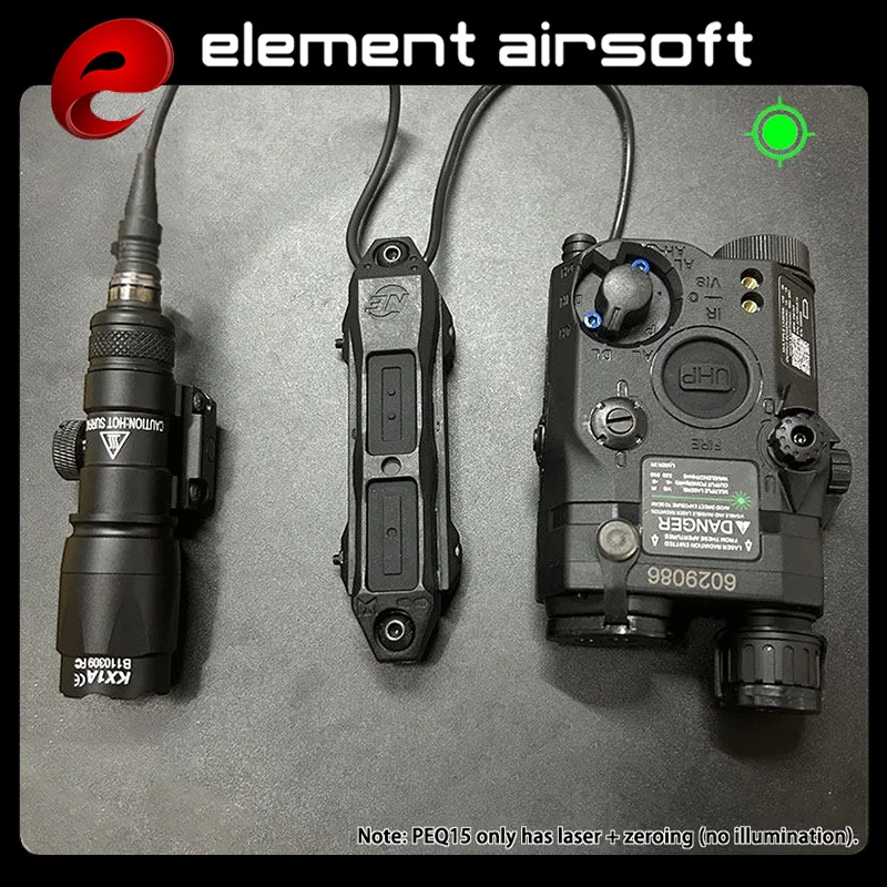Element Tactical PEQ-15 PEQ15 Batteriesatz M300A M600C Taschenlampe Roter Laser / Grüner Laser Box Dual-Steuerung Rücklicht Image