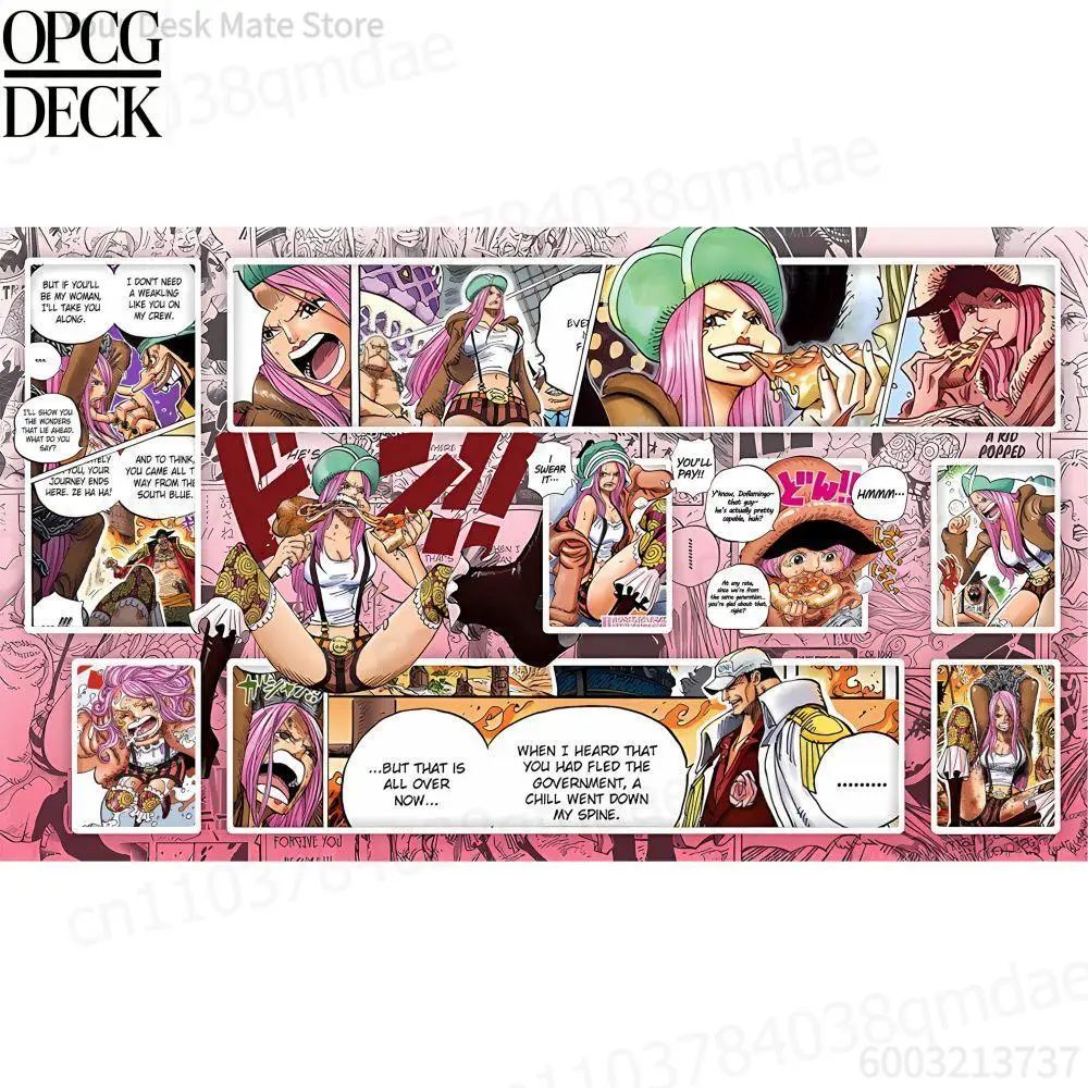 ONE PIECE OPCG Spielmatte Kartenspiel-Matte Jewelry Bonney Anime-Spielmatte Hochwertige Kartenspiel-Matte Geschenke für die Feiertage