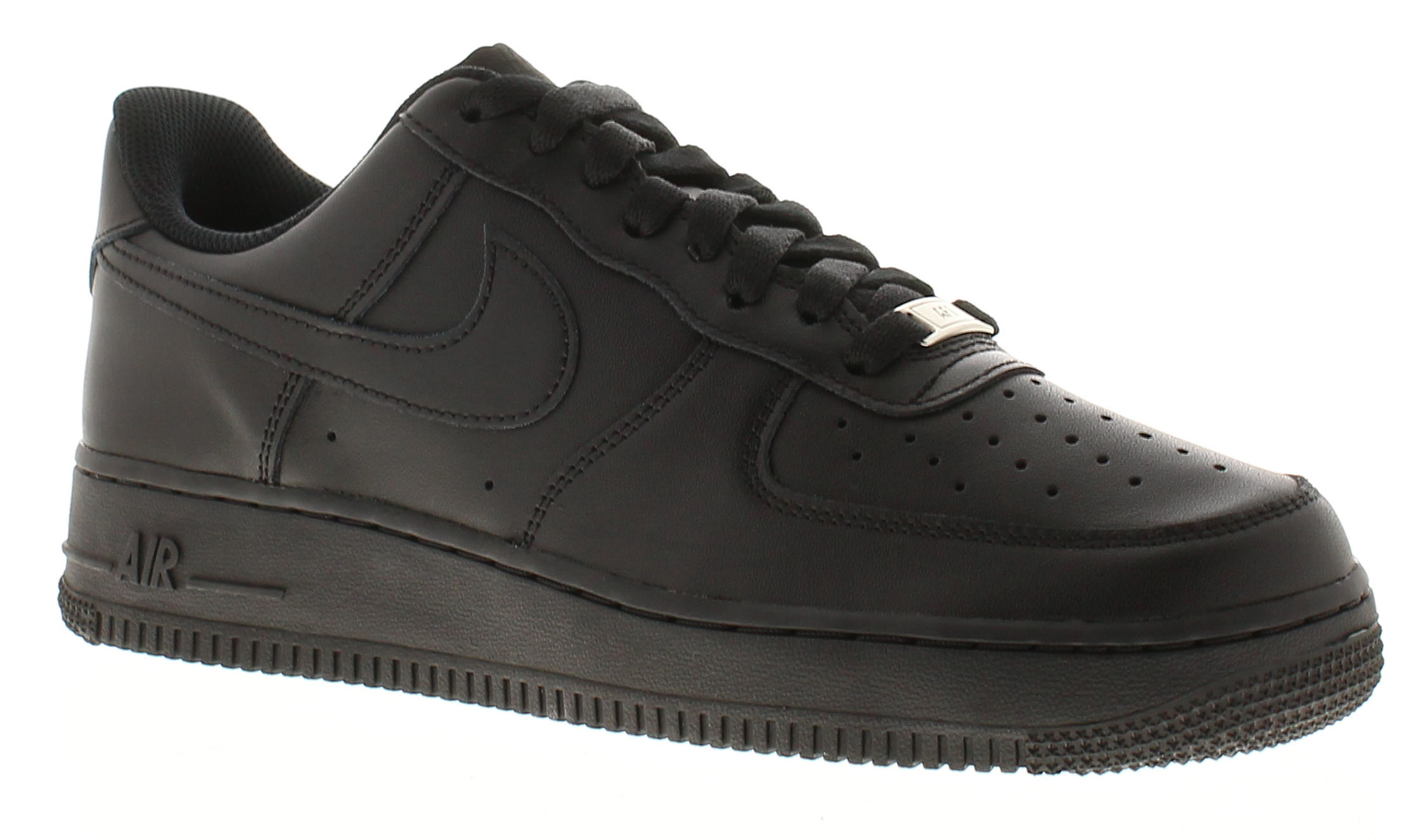 Nike Damen Sneakers Air Force 1 07 Schnürschuh schwarz