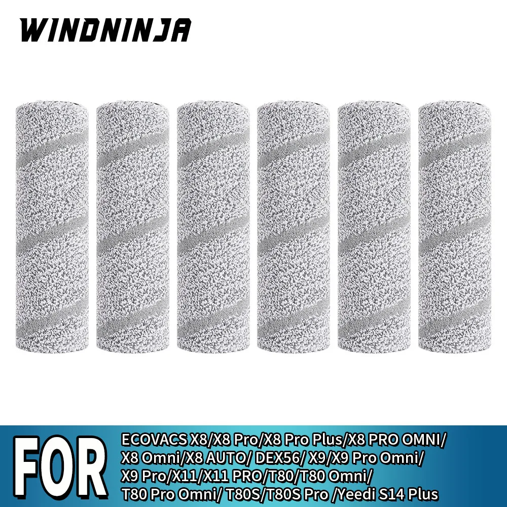 Rullo per Mop Compatibile con ECOVACS DEEBOT X11 X9 Pro Omni X8 Pro Omni T80 OMNI T80 Pro Omni T80S Yeedi S14 Plus, Spazzola a Rullo per Panno Mop