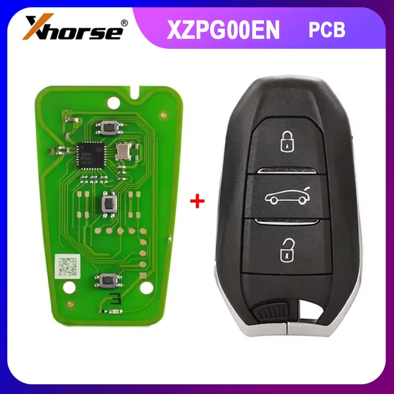 Clé de voiture intelligente spéciale Xhorse XZPG00EN avec 3 boutons pour les voitures Peugeot Citroën DS