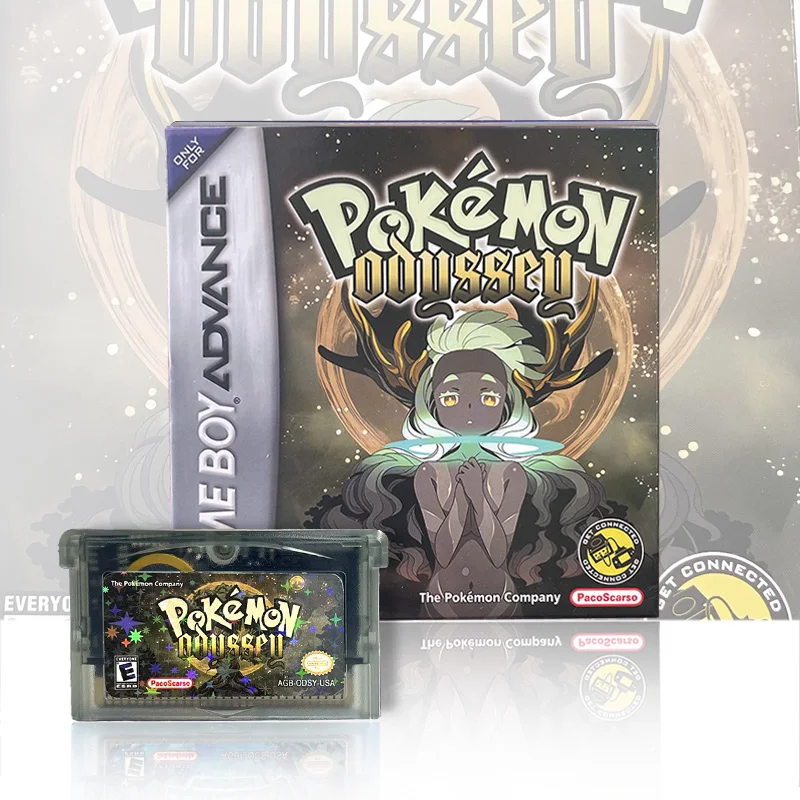 USA Version Pokemon Odyssey RTC Flash cart Real Time Clock box trey GBA Game Cartridge Video Game Console Rom Hack English