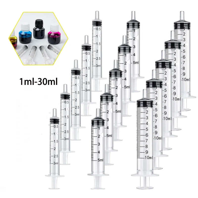 10 Stück 1ml-20ml Werkzeug Großhandel Wiederverwendbare Spritze zum Messen von Nährstoffen Welpenzubehör Haustierartikel Kunststoff Hydroponik Küche Image