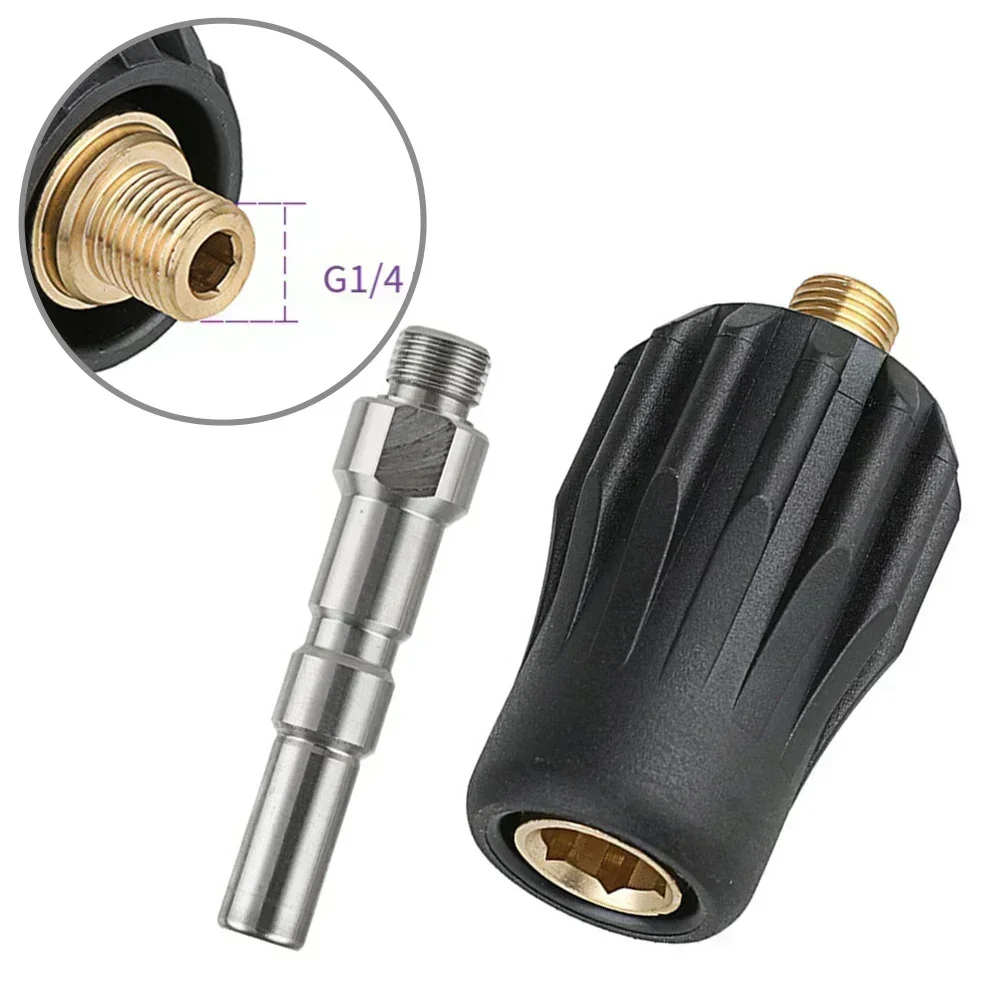 1 Set Hochdruck Reinigung Auto Waschmaschine Schnell Einsetzen Stecker-männlich Und Weiblich Schnell Anschluss Hochdruckreiniger Adapter
