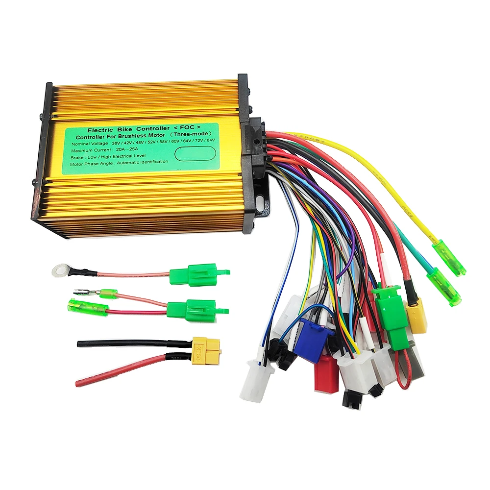 Intelligenter bürstenloser Sinuswellen-Controller 36 V 48 V 60 V 72 V 20 A 25 A 350 W-500 W für Elektrofahrrad/Roller/bürstenlosen Motor Image