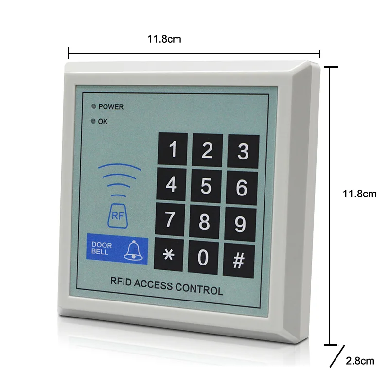 LUCKING DOOR RFID-Zugangskontrollsystem, Gerät, Maschinensicherheit, Proximity-Eingangstürschloss für 125 kHz RFID Image