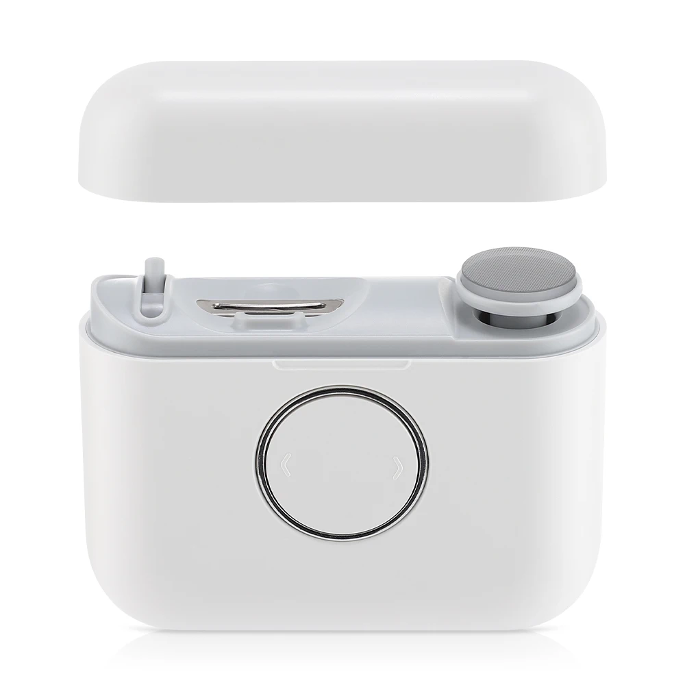 Elektrischer Nagelknipser, Nagelschneider mit zwei Klingen und Licht, Fingernagel- und Zehenschere, Schleif- und Polierschneider für Kinder und Erwachsene