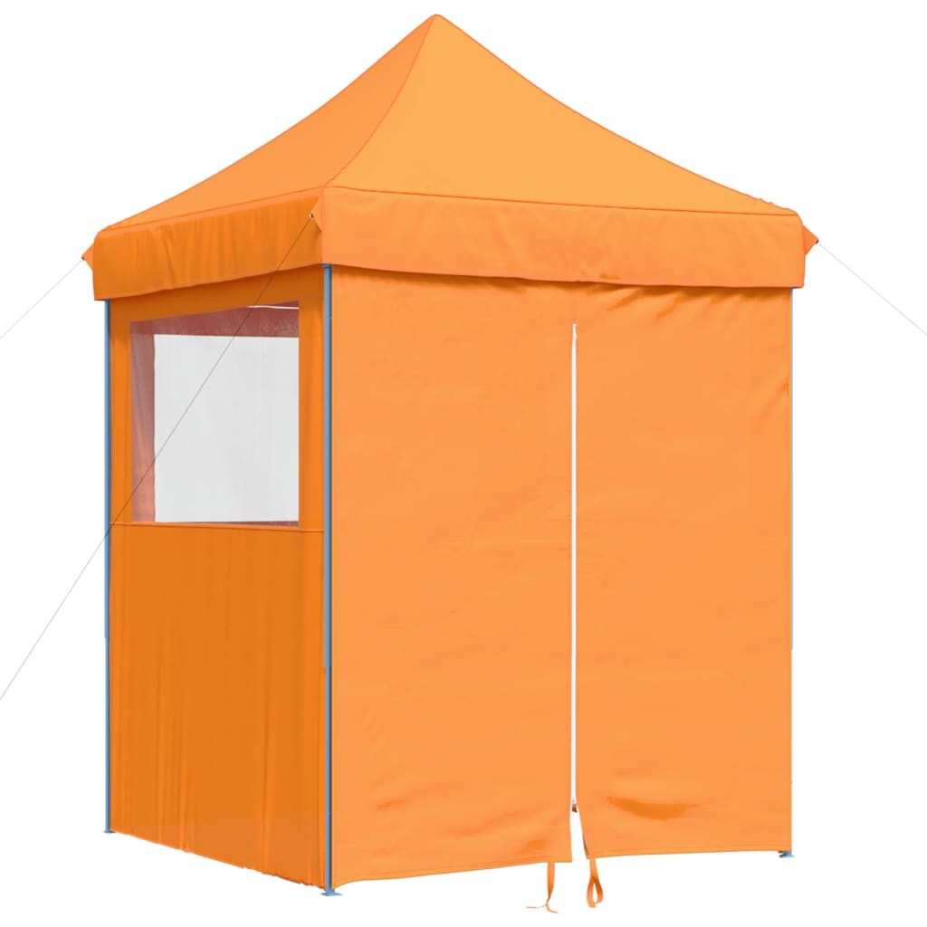 vidaXL Partyzelt Faltbar Pop-Up mit 4 Seitenteilen Orange Image