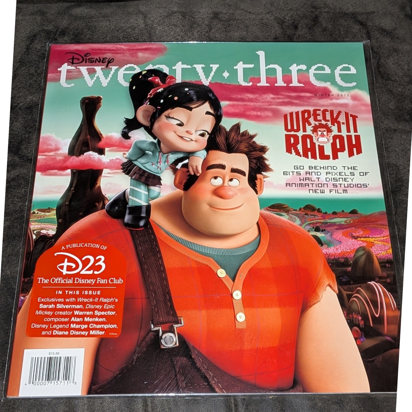 Disney Media | Disney Twenty-Three D23 Magazine Winter 2012 Wreck-It Ralph Vanellope Cover Nip | Color: Blue/Red | Size: Os