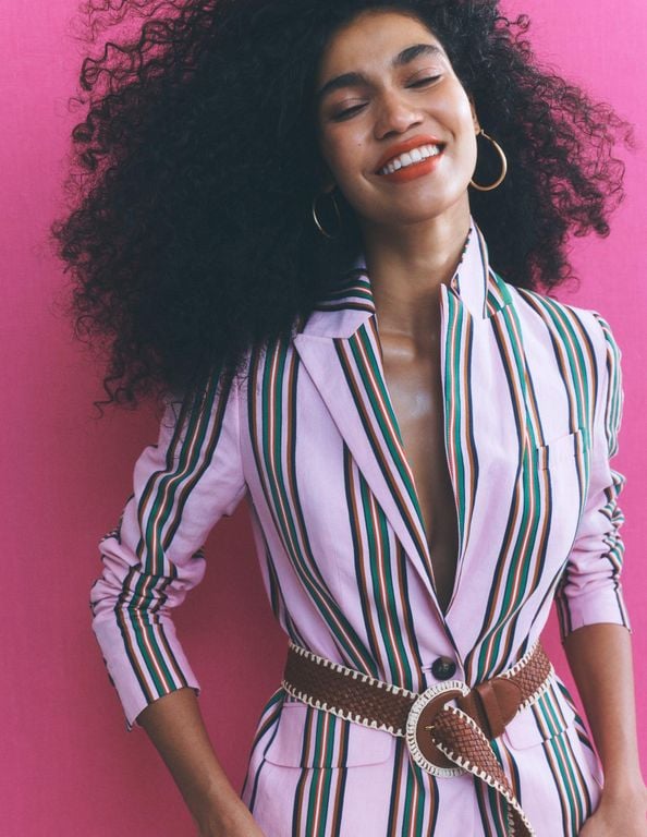 Woodbridge Linen Blazer- And Stripe - Natural - Boden Jackets