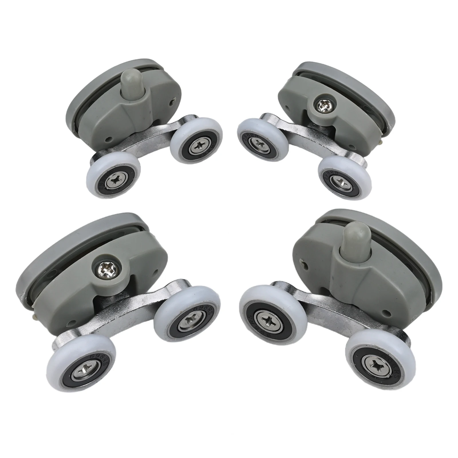 Räder oben und unten Rollen ersetzen Teile Ersatzset Duschtür Twin 19/23/25/27 mm 4 x verstellbares Badezimmer