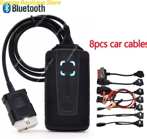 Wow Snooper 2022 2021 Wurth Diagnostic Tool V5.008 R2 Obd2 Scanner LKW Autos Bluetooth mit Keygen VD DS150e Delphis France